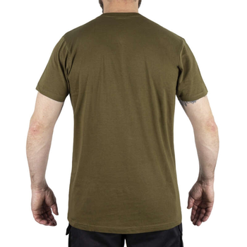 Футболка хлопок Mil-Tec XL мужская летняя футболка Оливковый M-T