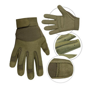 Защитные Перчатки 2XL оливковые (12521001-906-12-2XL) M-T