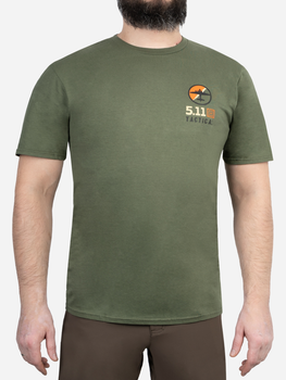 Футболка тактична 5.11 Tactical EMEA Bombs Away 76282-225 2XL Military Green (2000980629671)