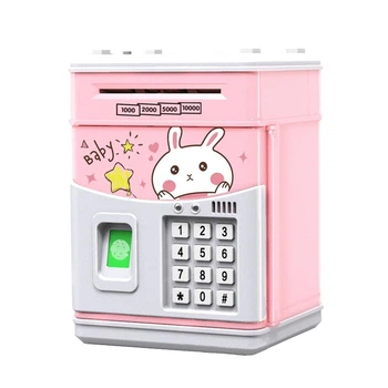 Дитяча сейф-скарбничка з кодовим замком і відбитком Baby Pink Рожева