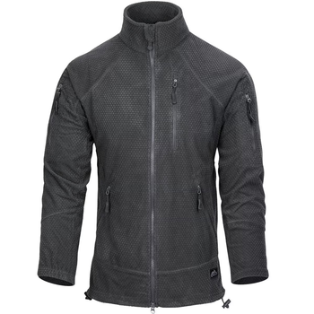 Куртка чоловіча Helikon-Tex Флісова демісезонна повсякденна M-T з 100% поліестеру сітчастою підкладкою стійка - комір еластичні манжети нагрудний кишеню з люверсом 3XL Сірий