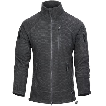 Куртка чоловіча Helikon-Tex Флісова демісезонна повсякденна M-T з 100% поліестеру сітчастою підкладкою стійка - комір еластичні манжети нагрудний кишеню з люверсом L Сірий