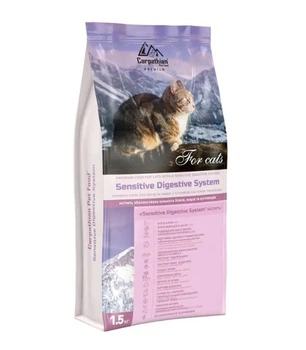 Сухой корм для кошек с чувствительным пищеварением Carpathian Pet Food Sensitive Digestive System с курицей и морским окунем 1.5 (кг)