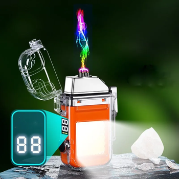 Електроімпульсна запальничка Lighter дугова USB запальничка з ліхтариком