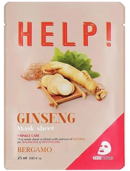 Маска для обличчя Bergamo Help Sheet Mask Ginseng 25 мл (8809414192293)