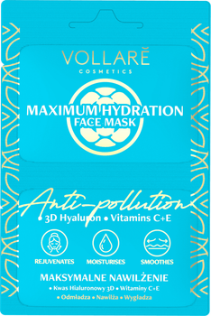 Маска для обличчя Vollare Cosmetics Maximum Hydration 2 x 5 мл (5902026645225)