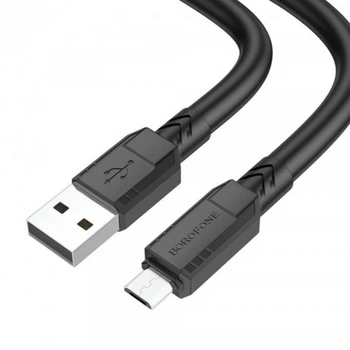Кабель Borofone BX81, USB-Micro, 2.4A, длина 1м, Black, BOX