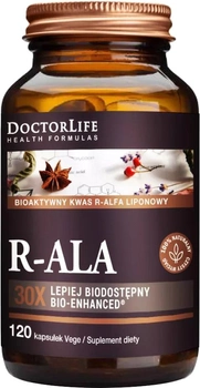 Харчова добавка Doctor Life R-ALA 120 капсул (5903317644750)