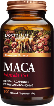 Suplement diety Doctor Life Maca ekstrakt 15:1 100 kapsułek (5903317644118)