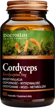 Харчова добавка Doctor Life Кордицепс 500 мг 60 капсул (5903317644682)
