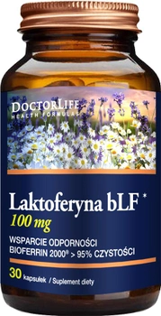 Харчова добавка Doctor Life Лактоферин bLF 100 мг 30 капсул (5903317644224)