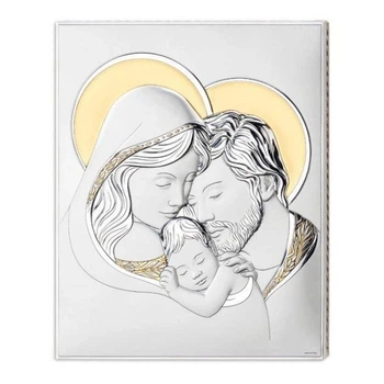 Серебряная икона Святое Семейство (22 x 26 см) Valentі 81352 4L ORO