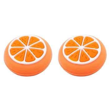 Силиконовые накладки на стики Orange для Nintendo Switch (2шт.) [415679220]