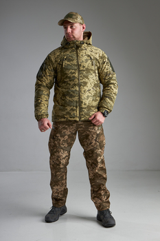 Зимняя тактическая куртка Level 7 "Лёгкий Щит Пиксель MM14" 3XL