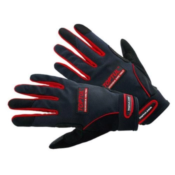 Перчатки комбинированные рабочие (размер XL) Toptul Черно-красный 000270424
