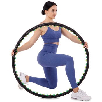 Хула Хуп Wealis Double Grace 8 секций для похудения (массажный гимнастический разборной обруч для фитнеса и аэробики) WLS-98D-FG