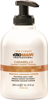 Maska tonująca do włosów Inebrya Ice Cream Kromask Professional Caramel 300 ml (8033219163817)