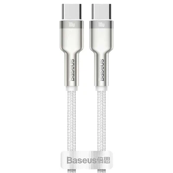 Дата кабель Baseus Cafule Series Metal Type-C to Type-C 100W (2m) (Білий) (36222)