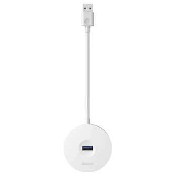 Переходник HUB Baseus Round Box USB to USB 3.0 + 3USB 2.0 (Белый) (89305)
