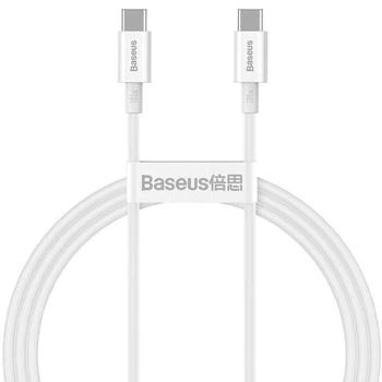 Дата кабель Baseus Superior Series Fast Charging Type-C to Type-C PD 100W (2m) (Білий) (51209)