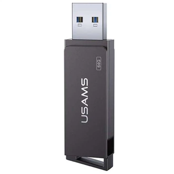Флеш накопитель USAMS US-ZB196 USB3.0 Rotatable High Speed Flash Drive 64 Gb (Iron-grey) (156157)