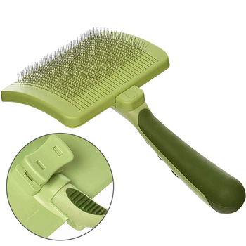 Пуходерка слікер із самоочищенням для собак та котів Safari Self-Cleaning Brush 11,5Х8,5 см (76484741043)