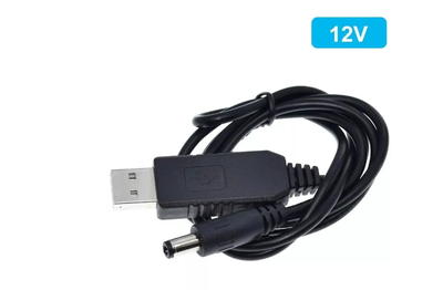 Повышающий переходник – кабель для роутера USB 5V to 12V DC 5.5*2.1 