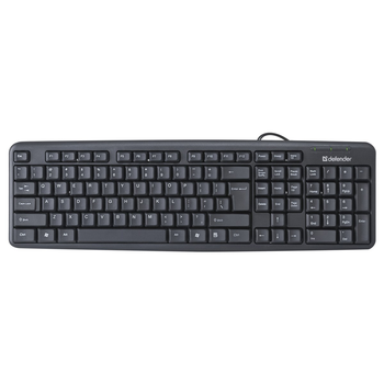 Клавиатура Defender Element HB-520 B, 104+3 кн., UA, USB, черная