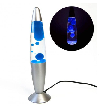 Лава лампа Lava Lamp TOPA 41 см Восковая Синяя
