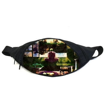 Поясная сумка бананка Невероятные приключения Джоджо JoJo Bizarre Adventure (GB Jojo 019) Gear Bag черная