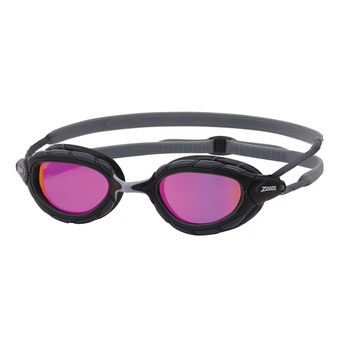 Очки для плавания Zoggs Predator Titanium (серо-черный, зеркальные линзы) S (461065.GYBKMPKS)