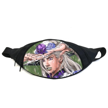 Поясная сумка бананка Невероятные приключения Джоджо JoJo Bizarre Adventure (GB Jojo 020) Gear Bag черная