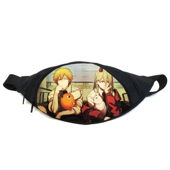 Поясная сумка бананка Человек бензопила Chainsaw Man (GB СwM 020) Gear Bag черная