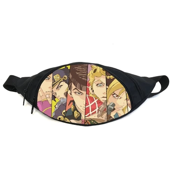 Поясная сумка бананка Невероятные приключения Джоджо JoJo Bizarre Adventure (GB Jojo 028) Gear Bag черная