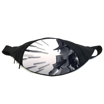 Поясная сумка бананка Невероятные приключения Джоджо JoJo Bizarre Adventure (GB Jojo 011) Gear Bag черная