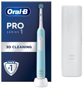 Електрична зубна щітка Oral-B Pro1 Turquoise + TC (8001090914132)