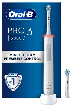 Електрична зубна щітка Oral-B Pro3 3000 White Sensi (8006540760918)