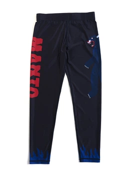 Компрессионные штаны для MMA MANTO Grappling Tights Night Out (MNS555_BLK-RED_4L)