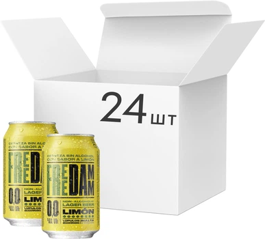 FREE DAMM Lemon світле фільтроване 0,33 л × 24