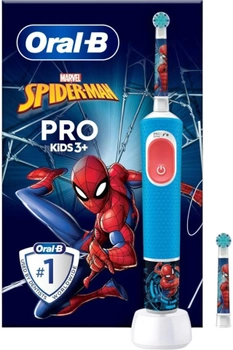 Електрична зубна щітка Oral-b Braun Vitality Pro Kids 3+ Spider-Man + Brush Head (8006540773659)
