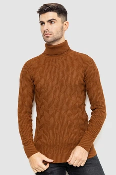 Светр чоловічий, колір коричневий, 161R1034, XL