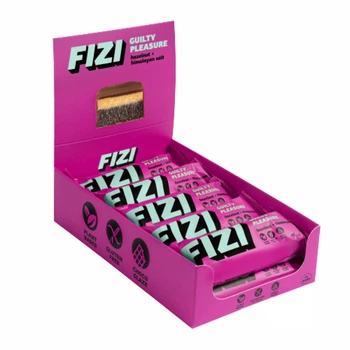 Протеїнові батончики FIZI Chocolate Bar - 10х45g Hazelnut-Himalayan Salt