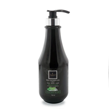 Шампунь-гель для душу для мужчин 3 в 1 Свежая мята и лайм Famirel Men Shower Gel 3 In 1 750 мл