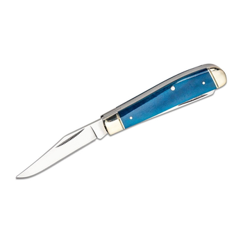 Нож складной Cold Steel Mini Trapper Blue Bone Blue тип замка Slip Joint CS-FL-MTRPR-B