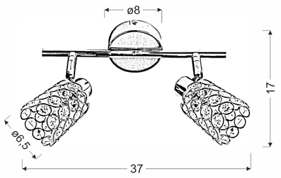 Спот Candellux YORK G9 2х40 (92-97395)
