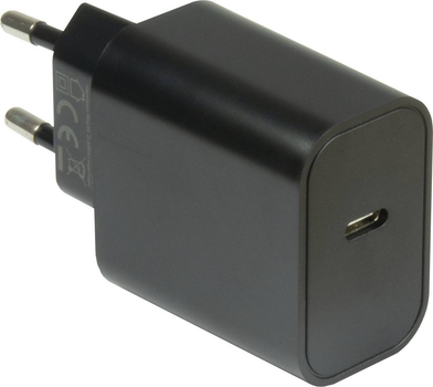 Мережевий зарядний пристрій Inter-Tech PD-2020 USB-C 20 Вт Чорний (88882225)