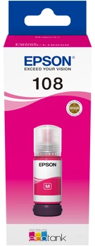 Контейнер с чернилом Epson 108 EcoTank L8050/L18050 Magenta (C13T09C34A)