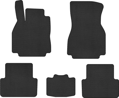 EVA коврики EVAtech в салон авто Renault Megane (II) 2002-2009 2 поколения Sedan EU 5 шт Black (RT3213C5RBB)