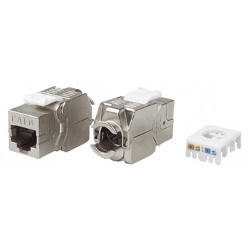 Модульный разъём OK-net Кат.6 FTP (180°, toolless) (OK-KM201-6S)