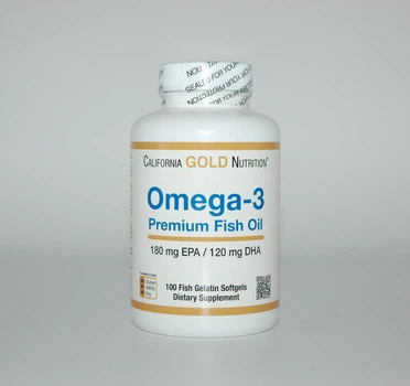 Риб'ячий жир преміум Omega-3 Fish Oil California Gold Nutrition 100 капсул
